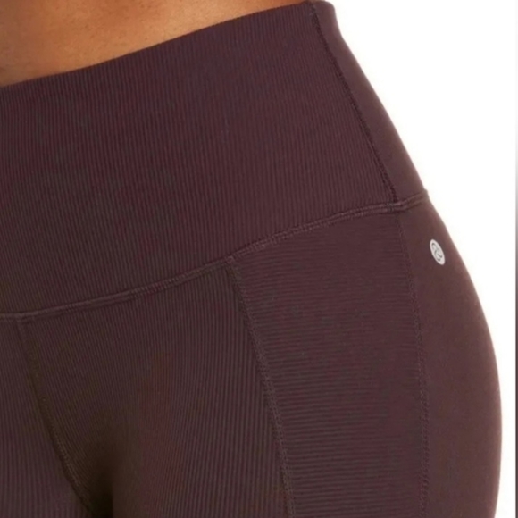 Zella Moto Ribbed High Waist Ankle Crop Leggings Size Medium - Picture 2 of 14